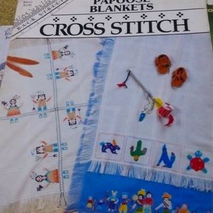 Cross stitch patterns: papoose blankets